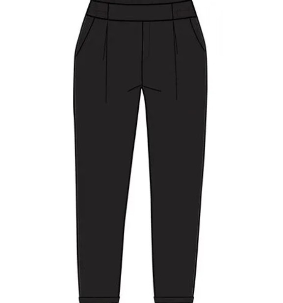 PANTALONE A MAGLIA ELASTICIZZATA
