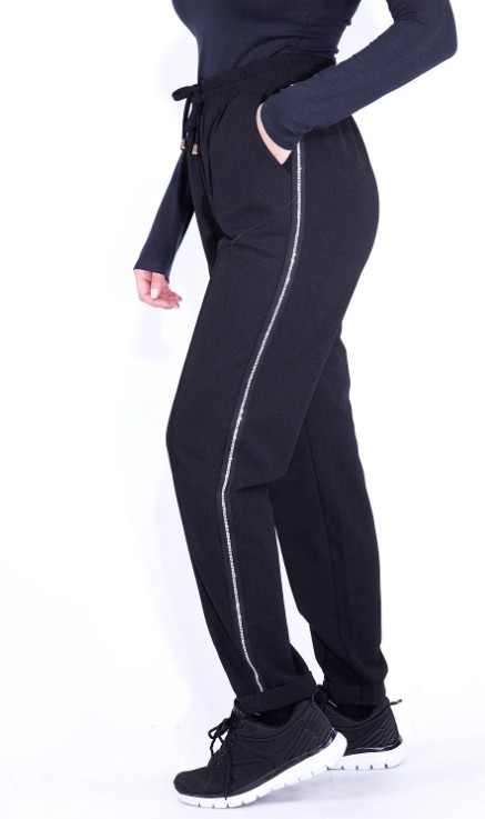 PANTALONE CON STRASS LATERALI - immagine 2