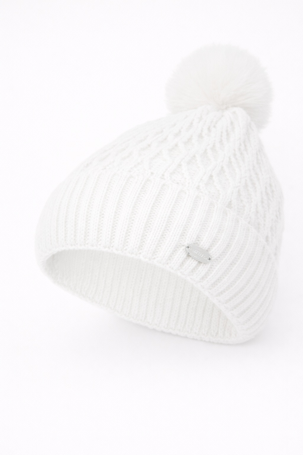 BERRETTO A MAGLIA CON POM-PON - immagine 2