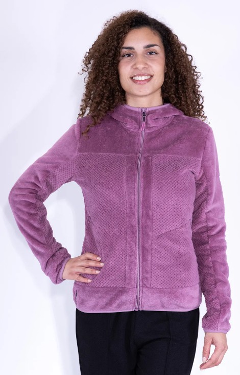 MAGLIA A ORSETTO CON INSERTO A CONTRASTO