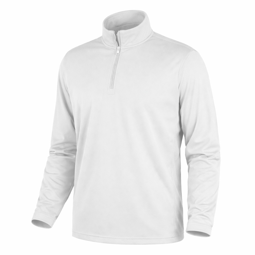 MAGLIA IN INTERLOCK CON MEZZA ZIP - immagine 3