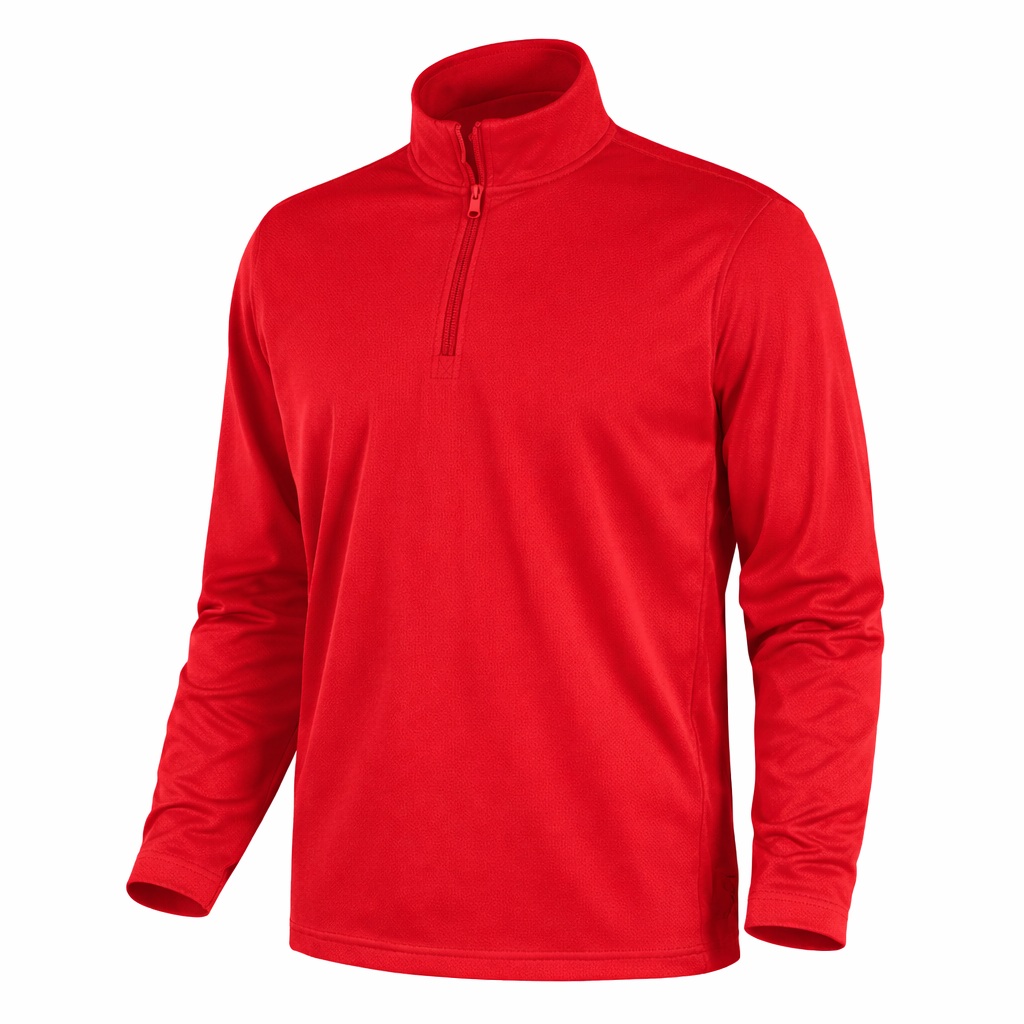 MAGLIA IN INTERLOCK CON MEZZA ZIP - immagine 4