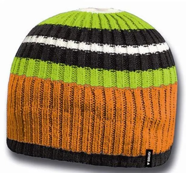 BERRETTO A MAGLIA A COSTE RIGATO MULTICOLOR