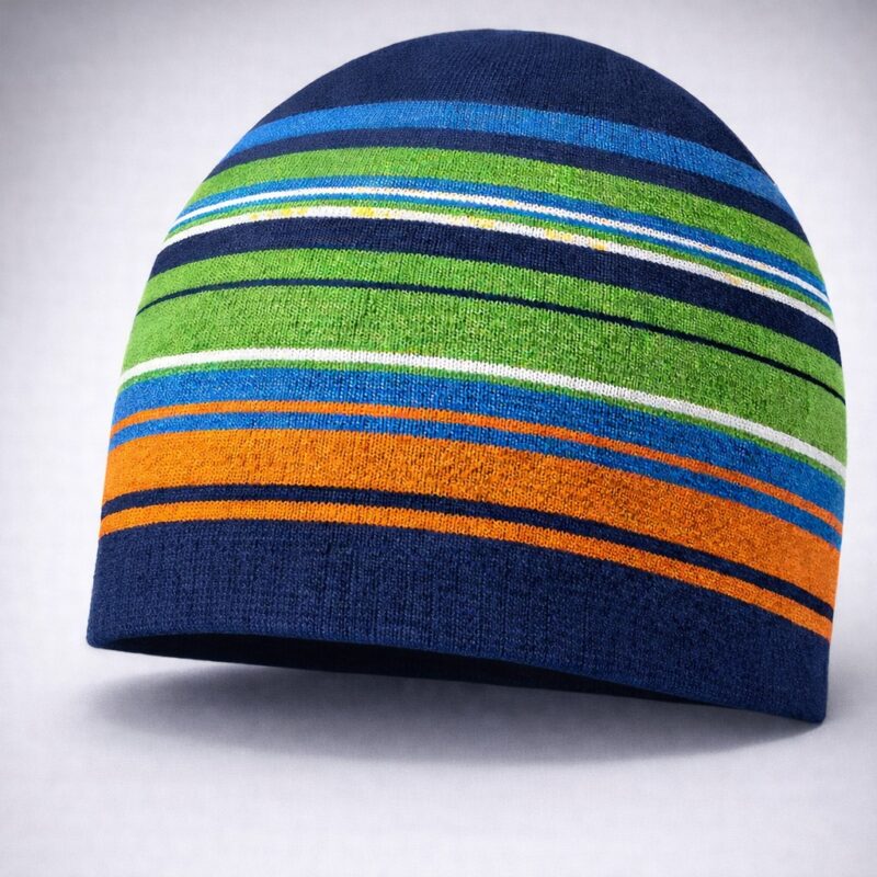 BERRETTO A MAGLIA RIGATO MULTICOLOR