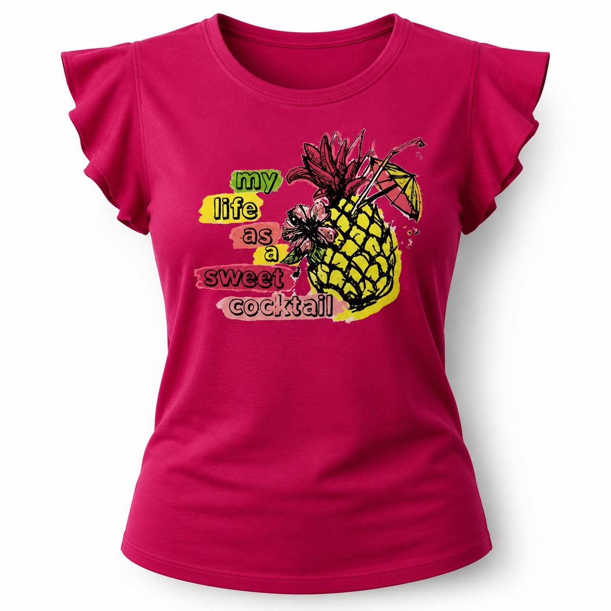 MAGLIA CON MANICHE CON ARRICCIO - immagine 2
