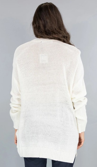 MAGLIONE CON SPACCHI LATERALI SUL FONDO - immagine 3