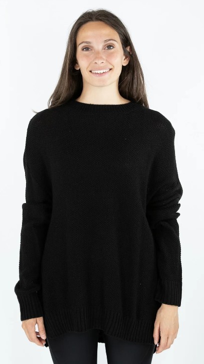 MAGLIONE CON SPACCHI LATERALI SUL FONDO - immagine 4