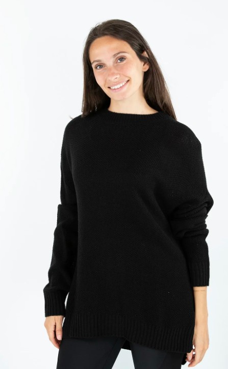 MAGLIONE CON SPACCHI LATERALI SUL FONDO - immagine 5