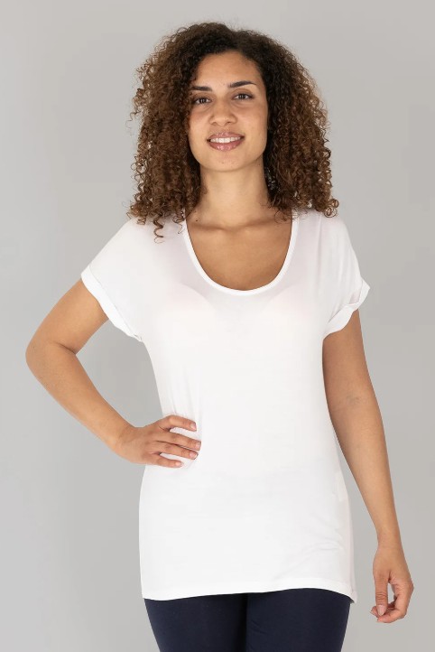 MAGLIA IN JERSEY DI VISCOSA ELASTICIZZATA