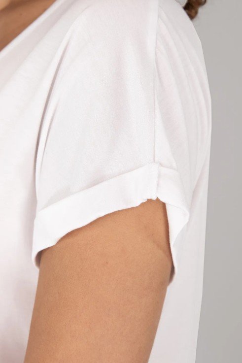 MAGLIA IN JERSEY DI VISCOSA ELASTICIZZATA - immagine 4